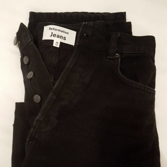 Reformation Cynthia High Rise Straight Jean - Picture 2 of 2